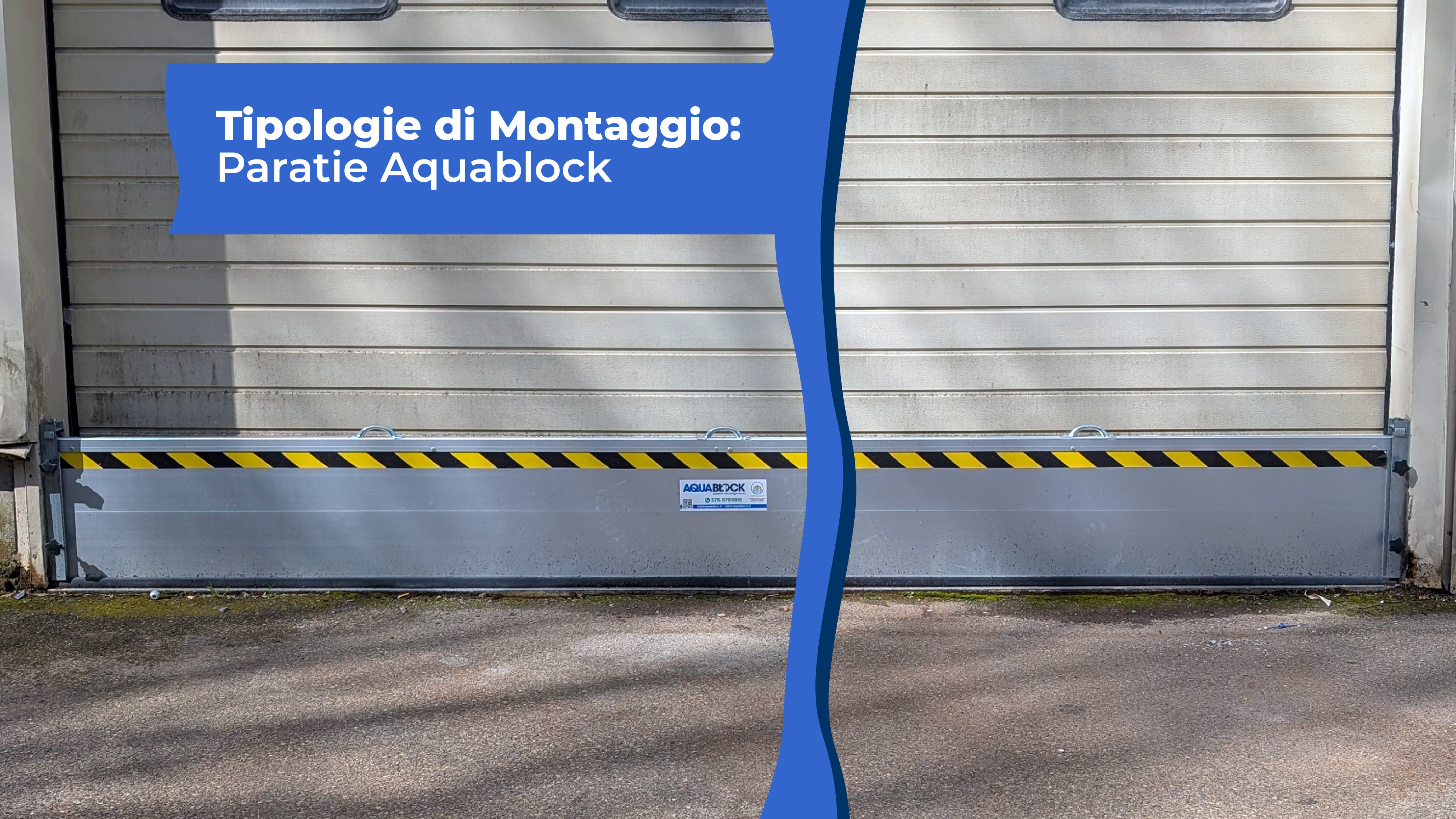 Montaggio paratie Aquablock